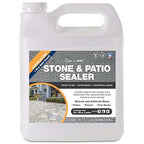 Natural Stone Sealer Plus Stain Guard (Clear Gloss Finish) Commercial Grade Outdoor Indoor Waterproof Grout Sealer Protects Pavers Pools Patios Landscape Stones (1 Gallon) H2700S