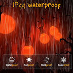 Orange G40 Replacement Bulbs, 25 Pack Halloween G40 Globe Light Bulbs for Indoor Outdoor String Lights, E12/C7 Candelabra Base, 5W Incandescent Night Light Bulbs