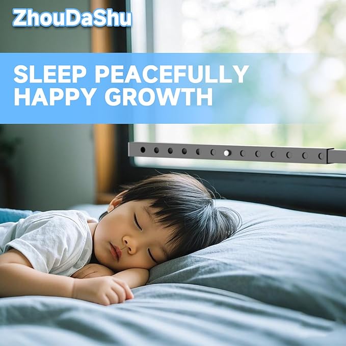 Adjustable Window Security Bars, Window Bars Security Inside Vertical, Window Bar Lock Prevent Burglary, Window Safety Bars for Children, Window Stick Extend from 16.3-29.3 in(Black -2 pcs)