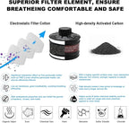 Half & Full Face Respirator Mask with Filters, Gas Masks for Construction Work, Paint, Dust, Spray, Welding, Sanding