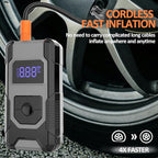 Portable Air Compressor Tire Inflator, 160PSI 4X Faster Air Pump with Digital Pressure Gauge & LED Display, Auto Shut-off Function for Car, Motorcycle, Truck, Bike, Ball