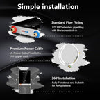 Electric Tankless Water Heater,SIVUATEK 6.5KW 240V, Compact Instant Hot Water Heater, Perfect for Under Sink, Bathroom Sink and Faucet, Space-Saving, Touch Control with LED Digital Display