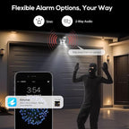 Kittyhok Dual Lens Wireless Security Camera System, 4pcs 2K Outdoor Camera with 2.4/5GHz WiFi, Pan & Tilt, Auto Tracking, Human Detection, Color Night Vision, 16CH Wi-Fi 6 NVR with 1TB HDD, KWDP164