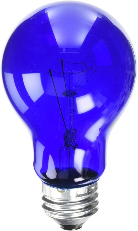 Westinghouse Lighting 0344500, 25 Watt, 120 Volt Trans Blue Incandescent A19 Light Bulb - 2500 Hours