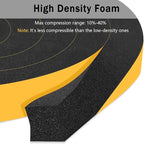 Weather Stripping Door Seal Strip, Strong Adhesive Doors and Windows Insulation Soundproof Weatherproof Foam Tape for Sliding Door, Front Door Frame, Window, Lightproof(1/2 In x 1/4 In x 52Ft)