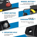 GLOSO Circuit Breaker 30 A E69 for Marine Truck Boat RV Automotive Mid Range Mini T3 Manual Reset Switchable Compact Medium IP66 (30 A)