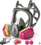 RANKSING Reusable Respirator Full Gas Mask Full 6800 with Filters for Dust, Asbestos, Chemicals while Painting, Spraying