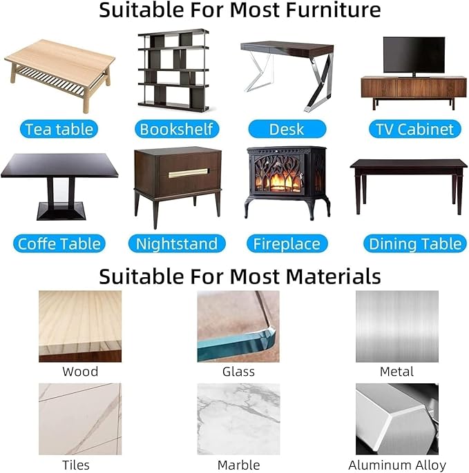 2Pack Clear Edge Protector Strip,1.57in x 16.4FT(32.8FT Total),Sharp Edge Wrap Cover Tape,Self Adhesive Protective Bumper Guards for Cabinet Door Desk Table Furniture,Kitchen Countertop,Waterproof