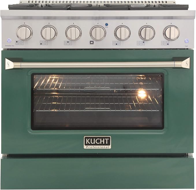 Kucht KNG361/LP-G Gas Range, Green