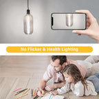 11.8IN 1000LM 5000K Daylight White Light Bulbs E26 Base, T10 T9 Edison Bulbs Dimmable 8W, AC 120V 100 Watt Equal Filament Bulb, Vintage Clear Glass Long Tubular LED Bulb, UL Listed - 4Pack