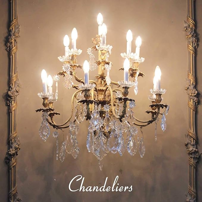 25 Pack Clear Christmas Light Bulbs, E12 Candelabra Base, 5 Watt for String Lights, Replacement C7 Incandescent Bulbs