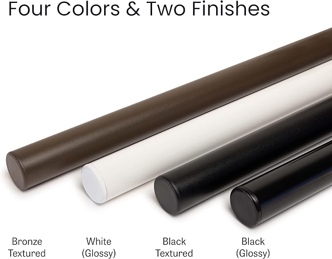 Meranti Aluminum Handrail for Indoor or Outdoor Steps and Stairs – Hand Rails for Elderly – DIY Complete Stair Railing Kit (AHR, Glossy White, 3' Length)