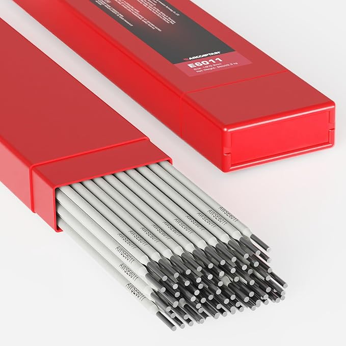 ARCCAPTAIN E6011 Welding Rod 1/8" 5LB Carbon Steel Welding Sticks Electrodes, Welding Rods ARC Welding Equipment