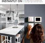 LUXRITE A19 LED Bulb 60W Equivalent, 5000K Bright White, 800 Lumens, Dimmable Standard LED Light Bulbs 9W, Enclosed Fixture Rated, Energy Star, E26 Medium Base - Indoor and Outdoor (6 Pack)