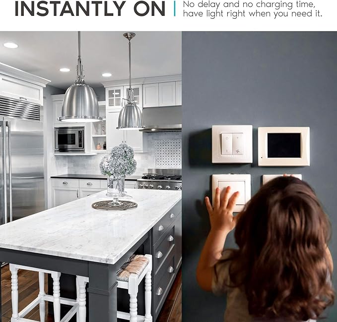 LUXRITE A19 LED Bulb 60W Equivalent, 5000K Bright White, 800 Lumens, Dimmable Standard LED Light Bulbs 9W, Enclosed Fixture Rated, Energy Star, E26 Medium Base - Indoor and Outdoor (6 Pack)