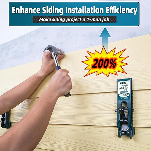 Siding Installation Tools for 5/16-Inch, 3/8-Inch, 7/16-Inch Fiber Cement Siding, Lap Mounting Gauge with Adjustable Reveals, Polycarbonate Body, 2 Packs