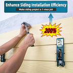 Siding Installation Tools for 5/16-Inch, 3/8-Inch, 7/16-Inch Fiber Cement Siding, Lap Mounting Gauge with Adjustable Reveals, Polycarbonate Body, 2 Packs