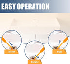 8 Pack 25inch Drain Snake Clog Remover, Drain Hair Remover, Sink Snake Drain Auger Cleaner Tool For Bath Tub, Toilet, Kitchen Sink, Sewer