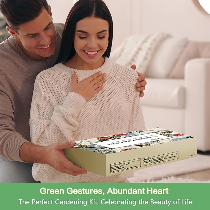 Gardening Tools – 9-Piece Garden Tools Set with Heavy-Duty Stainless Steel Hand Tools, Durable Storage Bag & Anti-Slip Rubber Gloves, Ideal Gardening Gifts for Women