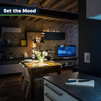 TOPGREENER Dimmer Switch with Light Adjustment Slider, Single Pole or 3 Way, 150W LED, 600W Incandescent/Halogen, 120V 60Hz, UL Listed, TGDMDS-120-SV, Silver