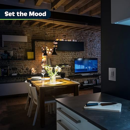 TOPGREENER Dimmer Switch with Light Adjustment Slider, Single Pole or 3 Way, 150W LED, 600W Incandescent/Halogen, 120V 60Hz, UL Listed, TGDMDS-120-SV, Silver