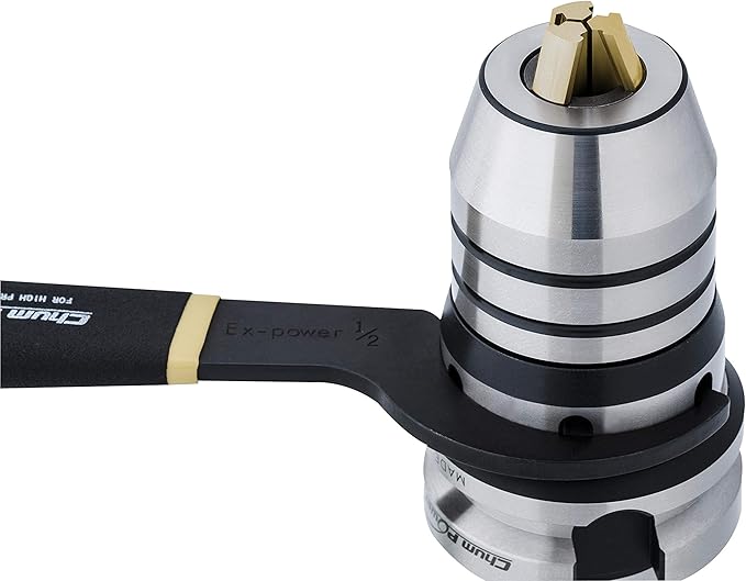 1/64"-1/2" BT40 CNC Integral EX-POWER Universal Chuck Holder, Titanium Jaws, One-piece