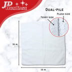 Microfiber Cleaning Cloths, 240 Pack, 16"x16", All-Purpose, Softer, Highly Absorbent, Lint-Free, Reusable, Washable Pro Towels, White, for House, Kitchen, Bathroom, Car, Office