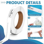 1 Roll Sealable Tape 3/4 x 6 250 Labels Surface Waterproof Stop Liquid Leaks Tapes Wrapping Toiletries, Bottle, Jar Lids to Form Leakproof Seal for Transportation Shipping