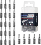 HPHOPE T20 Screwdriver Bit Set, Torx Bits T20, 1/4" Hexagon Bit (Length: 1", 25 Pack)