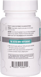 NBI Osteo-MK4 Bone Support | Vitamin D & K Complex | 45mg Vitamin K2 (MK4) for Strong Bone Health & Function | 60ct Veggie Capsules