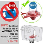 Saillong 6 Sets Toilet Float Replacement Kit, Universal Toilet Flusher Replacement Kit and 2 Inch Flapper Replacement, High-Performance Tank Water Control and Fill Valve