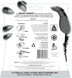 Slipstick GorillaFelt 1-1/2 Inch Felt Glides/Furniture Feet Floor Protectors (Set of 8 Sliders) Nail On Felt Furniture Pads Guaranteed to Stay On, Round, CB270-8