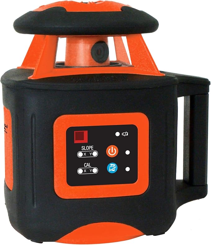 Johnson Level & Tool 40-6541 High Accuracy Dual Slope Rotary Laser System, Red, 1 ‎Kit