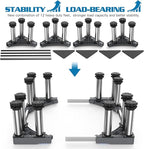 SEISSO Mini Fridge Stand Adjust Height 7"-8.2", Adjustable Heavy Duty Washing Machine Pedestal Stand, Load Capacity 1100LB, Universal Refrigerators Stand, Washer and Dryer Pedestal for Home 17.7"-25.5"