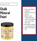 Dixie Belle Paint Company Chalk Finish Furniture Paint - Daisy (8oz) - Matte Vibrant Yellow Chic Chalk Mineral DIY Furniture Paint