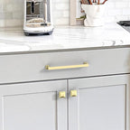 10 Pack 7"(177mm) Gold Cabinet Pulls Kitchen Cabinet Handles Drawer Pulls Cupboard Hardware for Cabinets CK0078