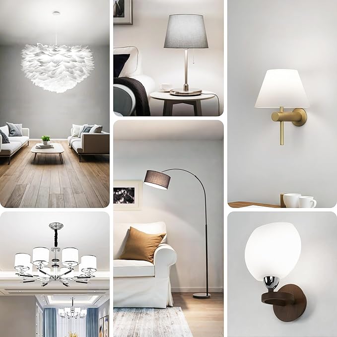 VOLIVO 6 Pack A19 LED Light Bulbs, Daylight 5000K, 60W Equivalent,Efficient 9W, 800 Lumens, E26 Base, Energy Saving LED Bulb, Non-Dimmable, UL Listed and FCC Certified, for Bedroom Living Room Home