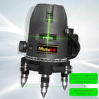 (Outdoor Laser Level) Picture Hanging Tool Green Light Lasers 5-Lines Laser Outside Leveler 360 Self Leveling Super Bright With 360° rotating base and strong light spot Digital display battery