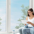 Windows Screen Replacement and Screen Door Repair Kit, 6Pcs Window Screen Fiberglass Mesh Kit - Window Screen & Screen Door Mesh & Screen Porch Repair Kit (White, 48" x 118")