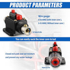 BOJACK 20A Audio Inline Circuit Breaker Reset Fuse Holder 12-24V DC Manual Reset Fuse Holder 3-15 AWG Overload Protection for Car Audio Sound Amplifier System RV Marine Boat Truck Solar Inverter