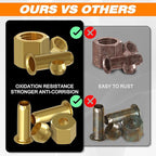 140PCS Compression Fittings Assortment kit - 1/4" of Brass Compression Sleeve Ferrule, Insert and Nuts,Used to Connect Lines for Air,Water,Fuel,Oil and Inert Gases