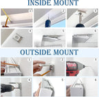 Motorized Blinds with Remote Cordless Automatic Motorized Shades Custom Blinds for Windows Smart Curtains Compatible with Alexa Google Home(Light Filtering Cloud White,W37 x H72in)