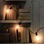 ST38 Edison Replacement Light Bulbs, 7W Clear Glass String Lights for Outdoor Patio Garden Wedding Decor, C7/E12 Screw Base, 10 Pack