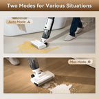 JONR ED12 Lite Wet Dry Vacuum Cleaner Cordless, Vacuum Cleaner with Self-Washing, 1 mm Edge Cleaning, Anti-Tangle System, Lightweight Floor Cleaner for Hard Floors, Pet Hair