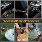 Handheld Car Vacuum Cordless, Portable Cars Vacuum Cleaner with 40000Pa High Power & Suction, Powerful 4-in-1 Hand Held Air Duster Fast Cleaning for Car,Home,Office,Pet Hair (Yellow)