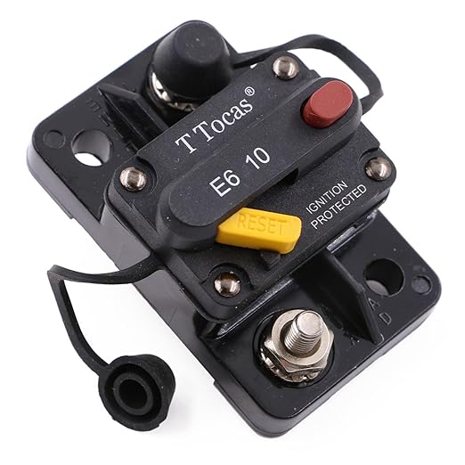 E69 10 Amp Circuit Breaker T3 Manual Reset Mini Surface Mount IP66 10A Switchable