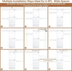 Aheaplus Closet System with Drawers Set of 2, Wood Closet Organizer System with 8 Hanging Rods & Top Shelves, Walk-in Closets Organizer Wardrobe Clothes Rack System, Cut Fits Spaces 4-9FT. Wide, White