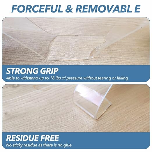 Double Sided Tape Heavy Duty ， Premium Removable Mounting Adhesive Grip Tape, 16.5FT Strong Mounting Tape Adhesive Tape, for Carpet Mats/Craft Wall Mounting