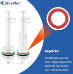 Flush Valve Seal for Mansfield 210/211 Flush Valve, Upgraded Silicone Material Mansfield Toilet Replacement Parts 160, Toilet Gasket Equivalent to 630-0030, 3Pcs