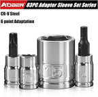 AOBEN Cordless Electric Ratchet Wrench with 83pc 1/4" to 3/8" impact sockets set,12V Electric Wrench with Variable Speed,3/8" to 1/4" Adapter, 3" Extension Bar